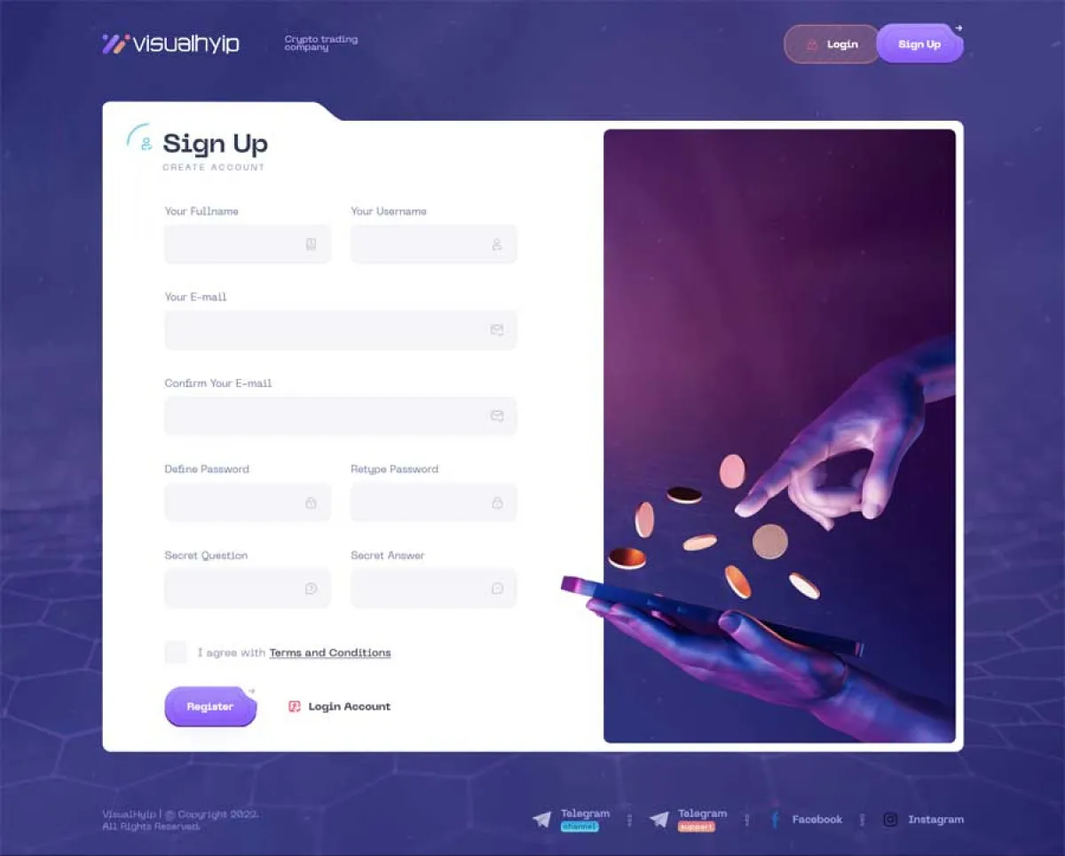 Investment Hyip Template ID - ZVPT1533 demo Page 3