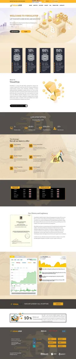 Investment Hyip Template ID - ZVPT1536 Preview