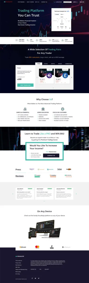 Investment Hyip Template ID - ZVPT1539 demo Page 1