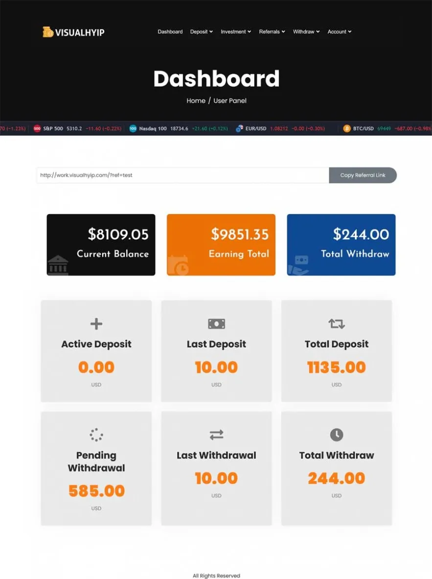 Investment Hyip Template ID - ZVPT1547 demo Page 4