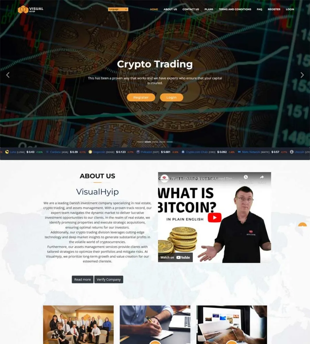 Investment Hyip Template ID - ZVPT1549 demo Page 2