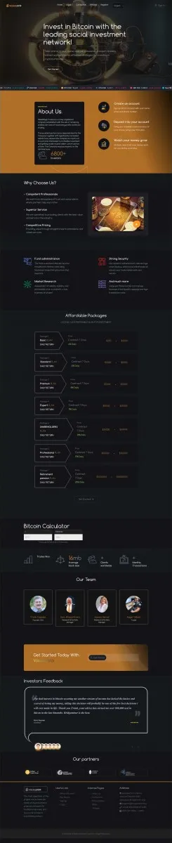 Investment Hyip Template ID - ZVPT1558 Preview