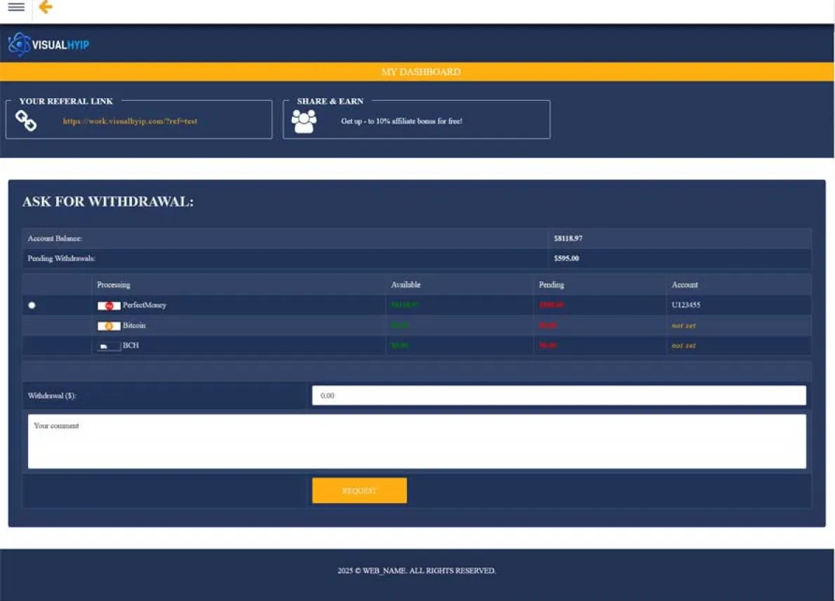 Investment Hyip Template ID - ZVPT1561 demo Page 5