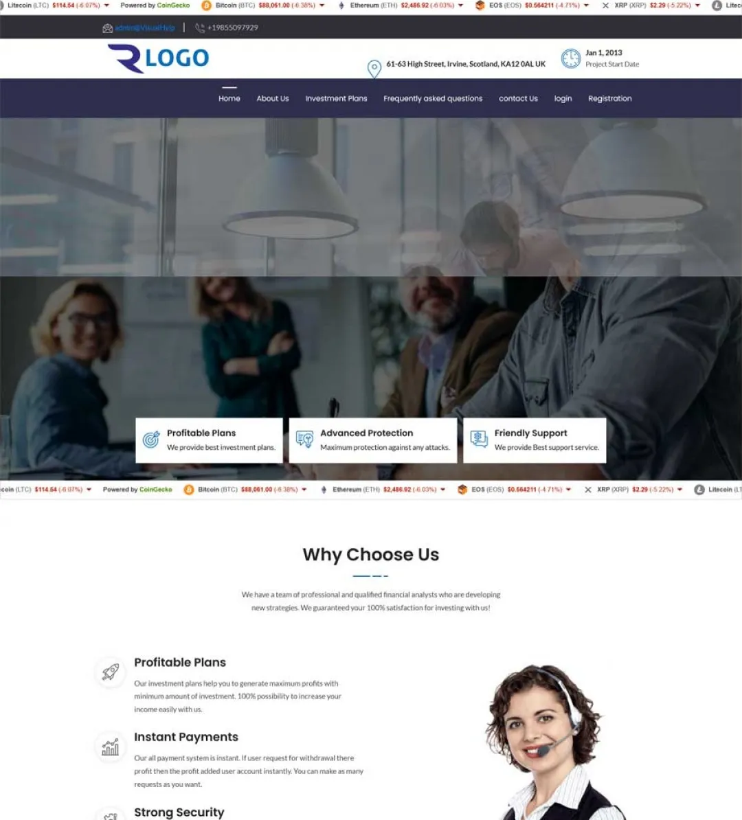 Investment Hyip Template ID - ZVPT1565 demo Page 2