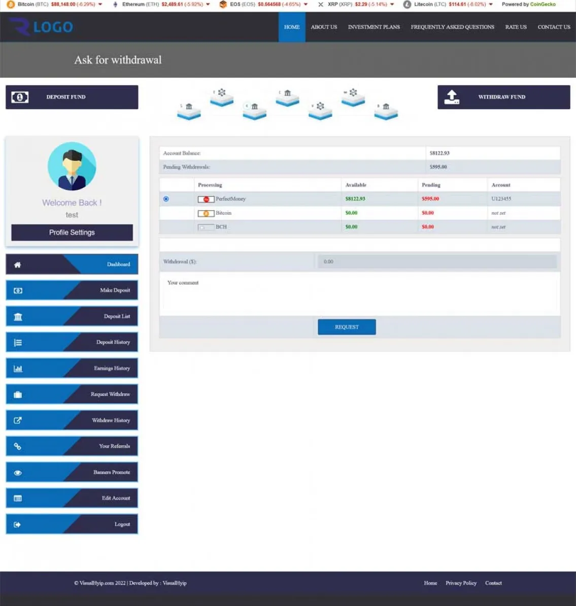 Investment Hyip Template ID - ZVPT1565 demo Page 5