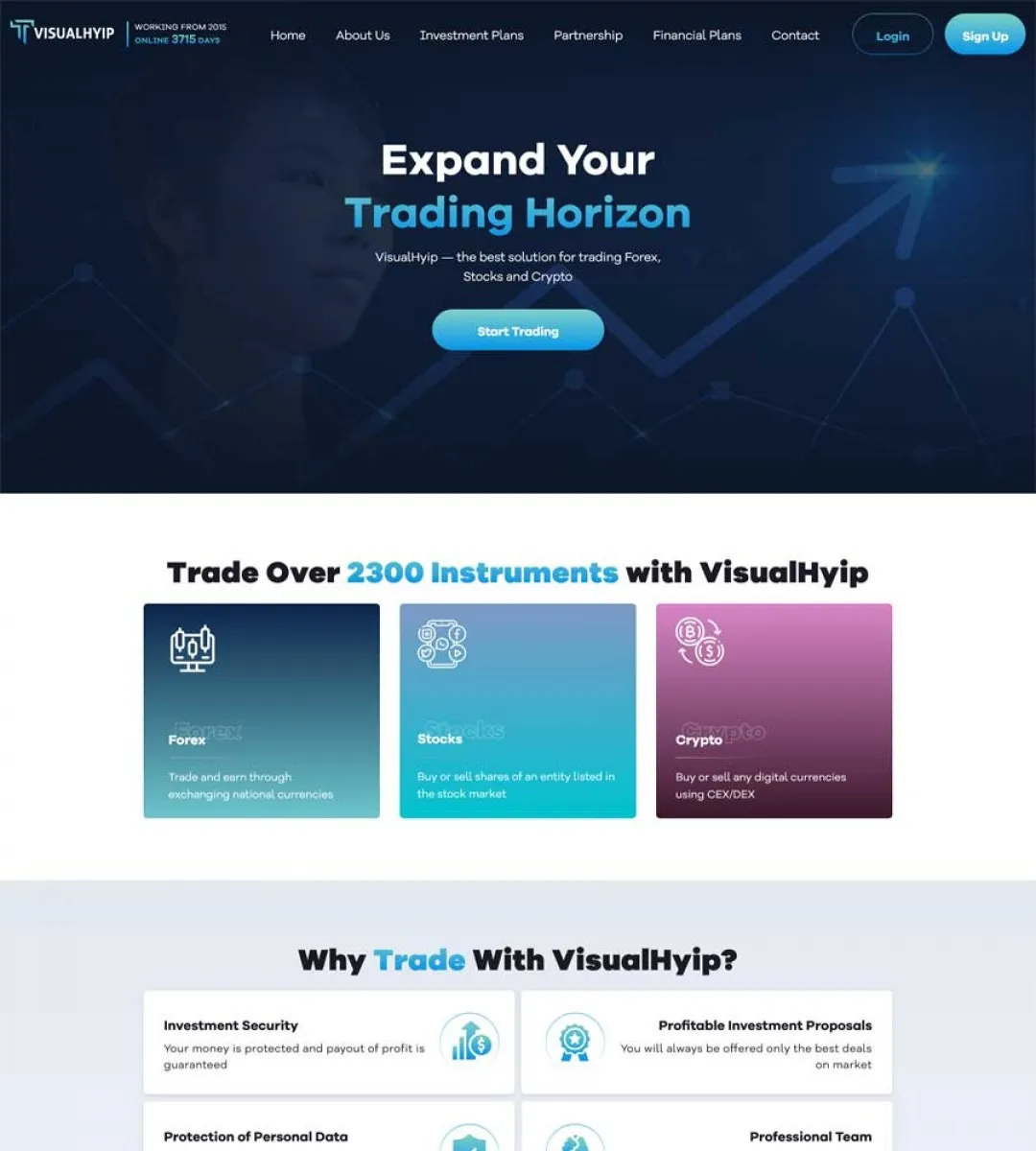 Investment Hyip Template ID - ZVPT1566 demo Page 2