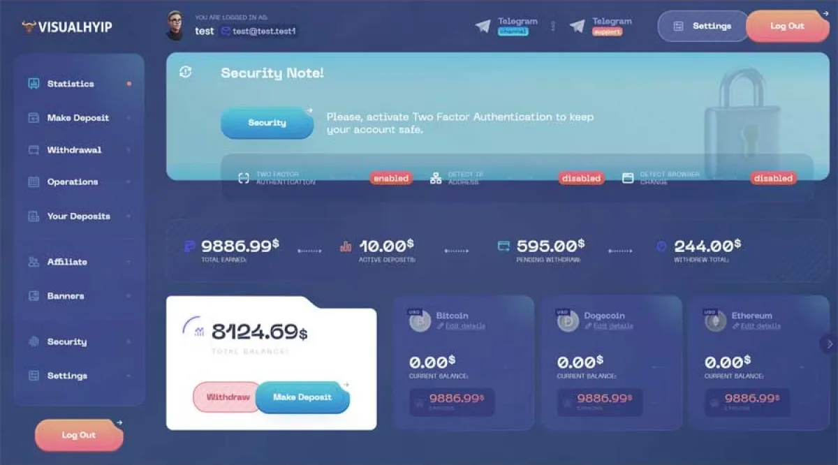 Investment Hyip Template ID - ZVPT1567 demo Page 4