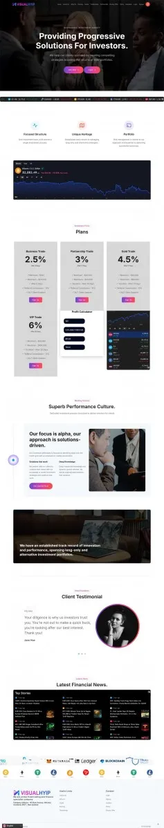 Investment Hyip Template ID - ZVPT1569 demo Page 1