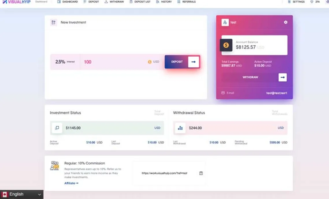 Investment Hyip Template ID - ZVPT1569 demo Page 4