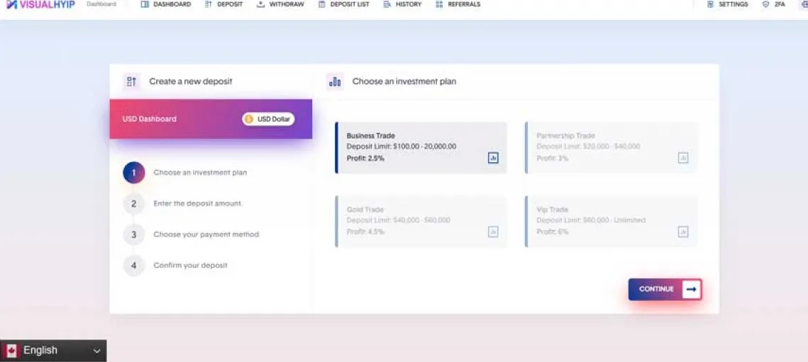 Investment Hyip Template ID - ZVPT1569 demo Page 5