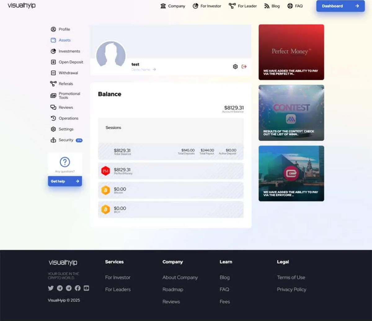 Investment Hyip Template ID - ZVPT1572 demo Page 4